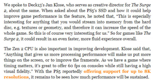 《迸发2》创意总监:PS5能提升游戏速度和保真度