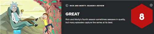 《瑞克与莫蒂》第四季IGN8分：质量虽有波动但还是很香